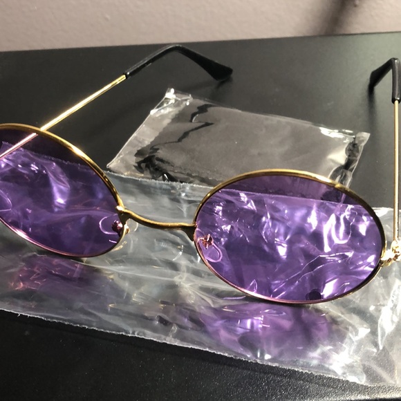 BLULU - ROUND SUNGLASSES (PURPLE) - Picture 6 of 7